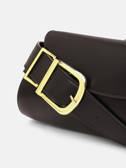 The Edge-Fold Sling Bag - Onyx Black