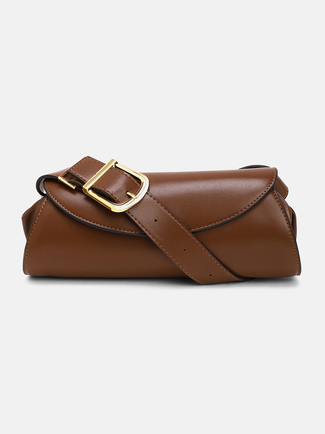 The Edge-Fold Sling Bag - Chocolate Brown