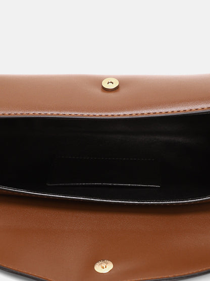 The Edge-Fold Sling Bag - Chocolate Brown
