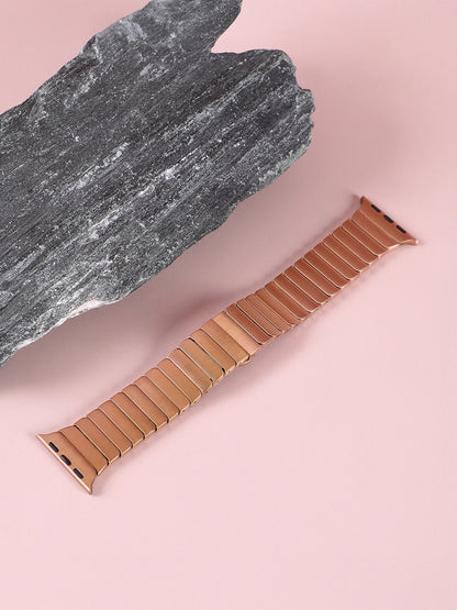 Ribbed Watch Strap - Antique Gold