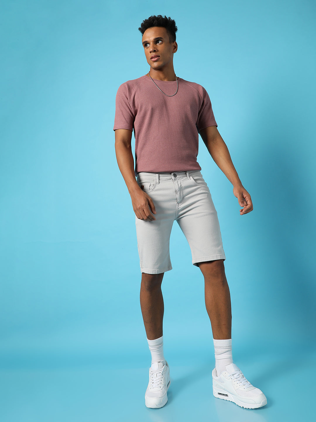 Chino Denim Shorts