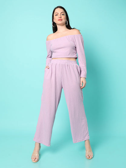 Co-Ord Set(Crop Top & Pant)