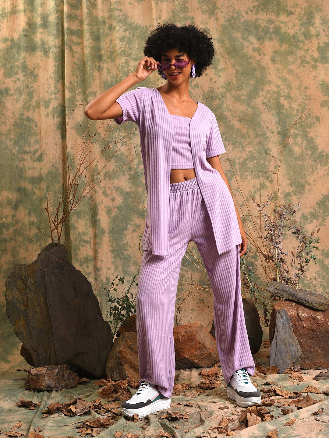 Stylish Casual Co-Ord 3 Piece Set