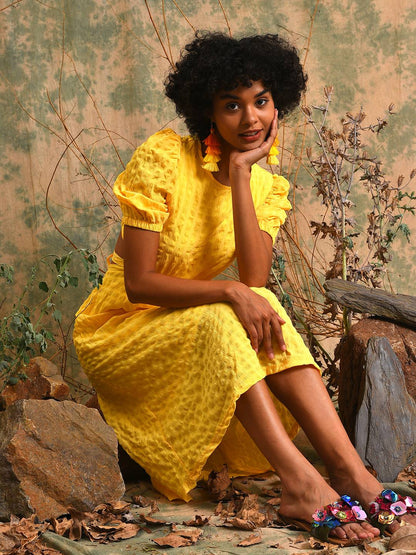 Cut-Out Tie-Up Dress