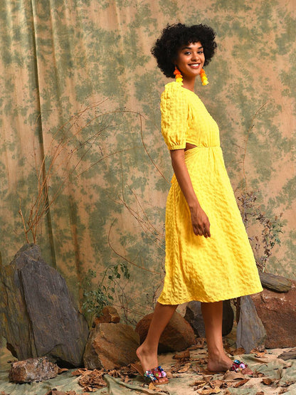 Cut-Out Tie-Up Dress