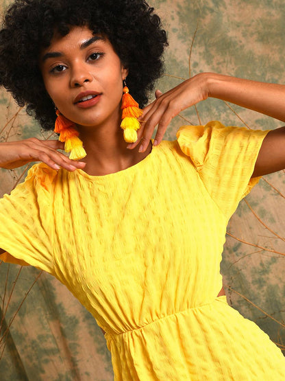 Cut-Out Tie-Up Dress