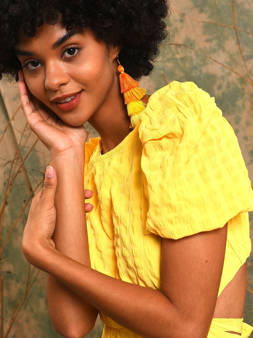 Cut-Out Tie-Up Dress