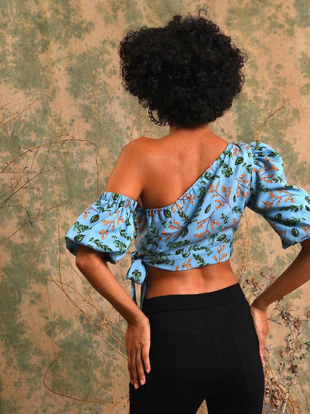 Printed Stylish Casual Crop Top