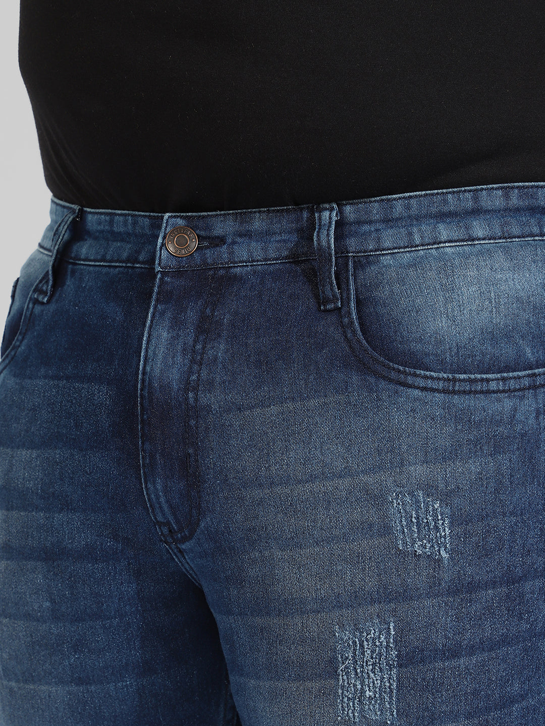 Instafab Plus Menâ€™s Regular Fit Denim Jeans