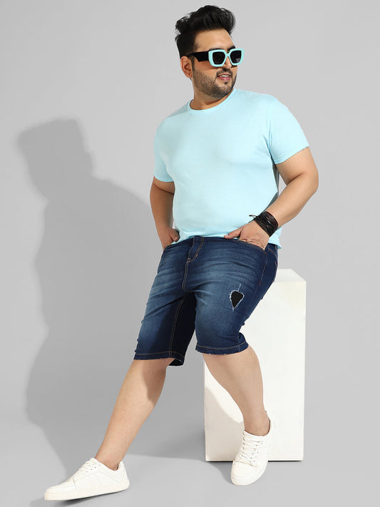 Regular Fit Denim Shorts