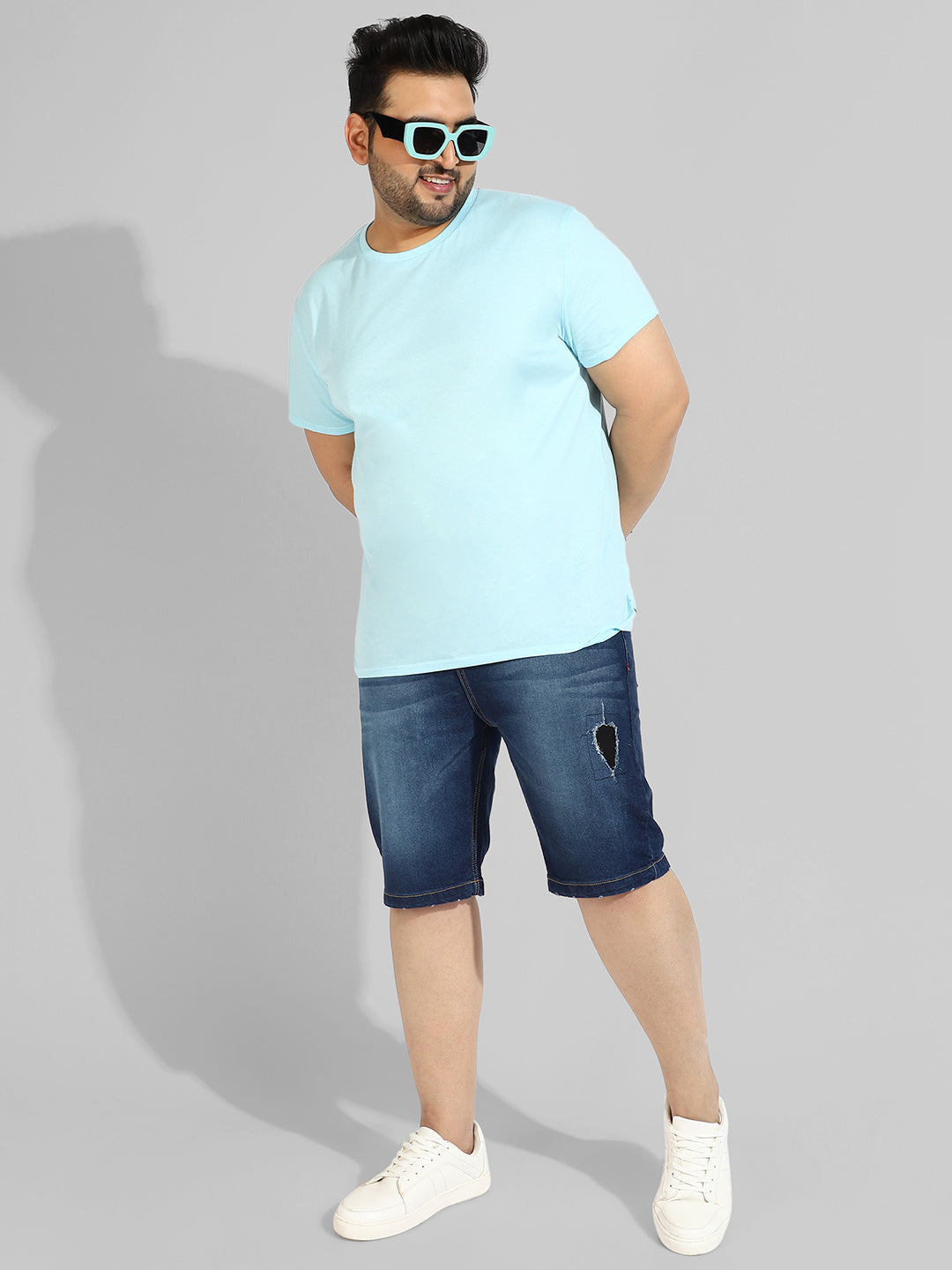Regular Fit Denim Shorts