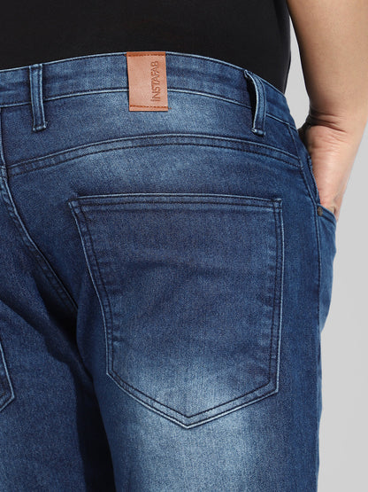 Instafab Plus Menâ€™s Regular Fit Denim Jeans