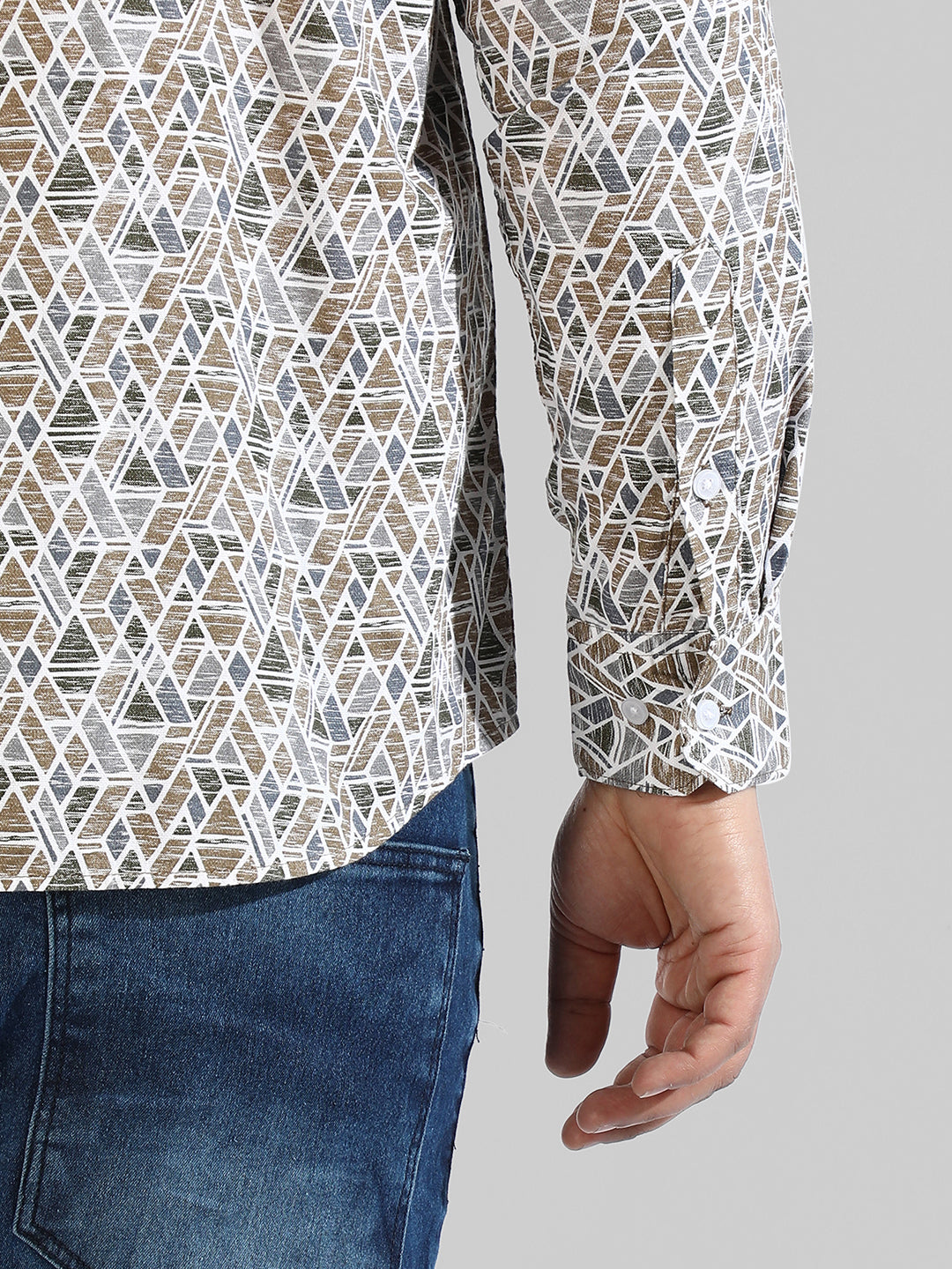 Instafab Plus Menâ€™s Casual Grapic Designed Shirt