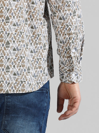 Instafab Plus Menâ€™s Casual Grapic Designed Shirt