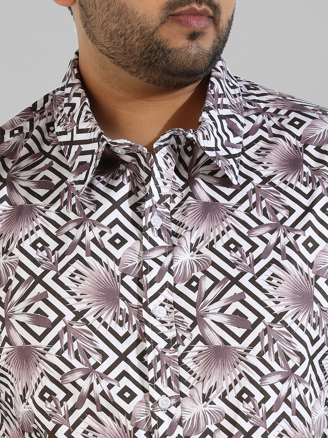 Instafab Plus Menâ€™s Casual Grapic Designed Shirt