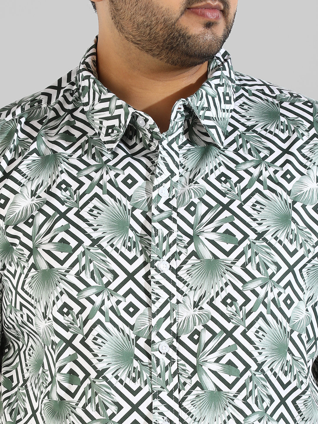 Instafab Plus Menâ€™s Casual Grapic Designed Shirt