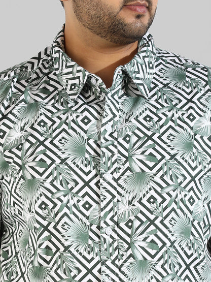 Instafab Plus Menâ€™s Casual Grapic Designed Shirt
