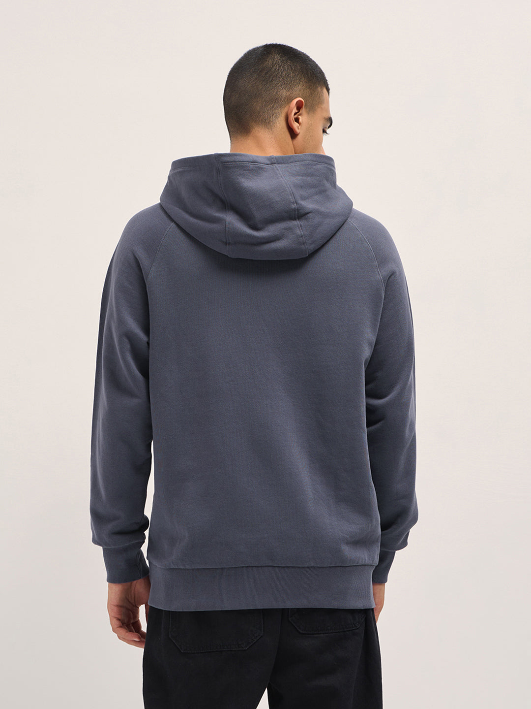 Purple Relaxed Fit Hoodie with Star Patch and BEAR ELEVATED Text