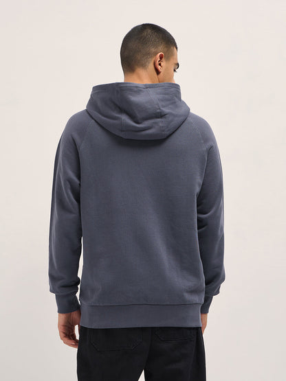 Purple Relaxed Fit Hoodie with Star Patch and BEAR ELEVATED Text
