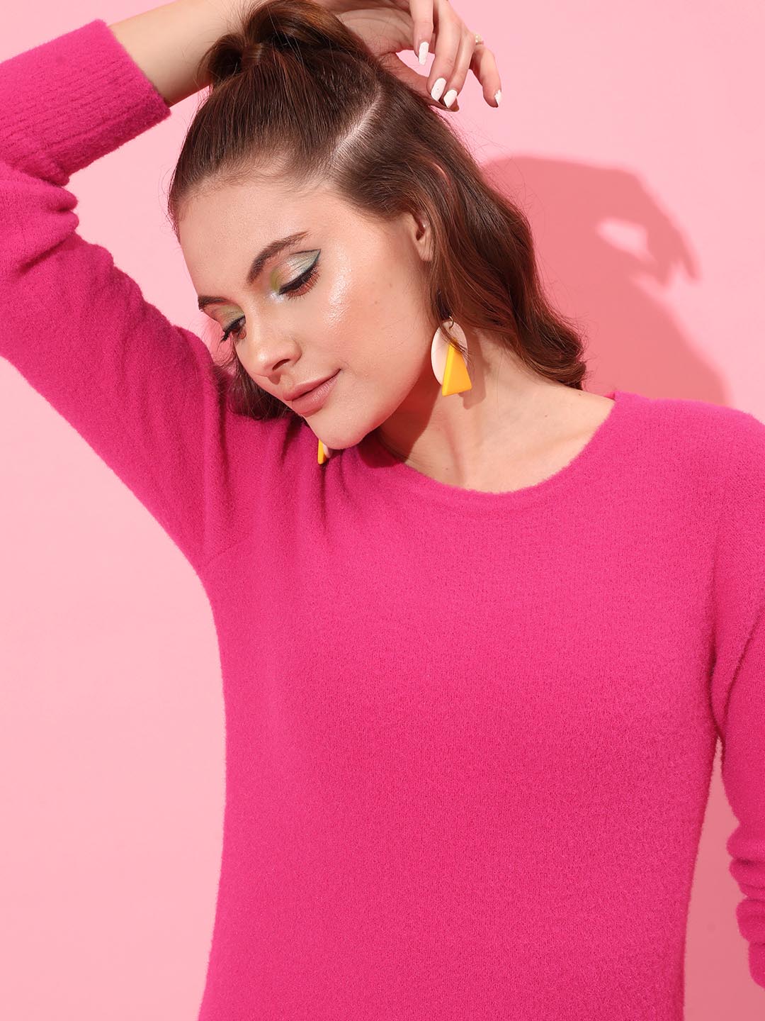 Boucle Round Neck Pullover