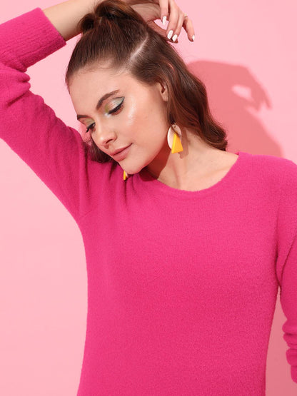 Boucle Round Neck Pullover