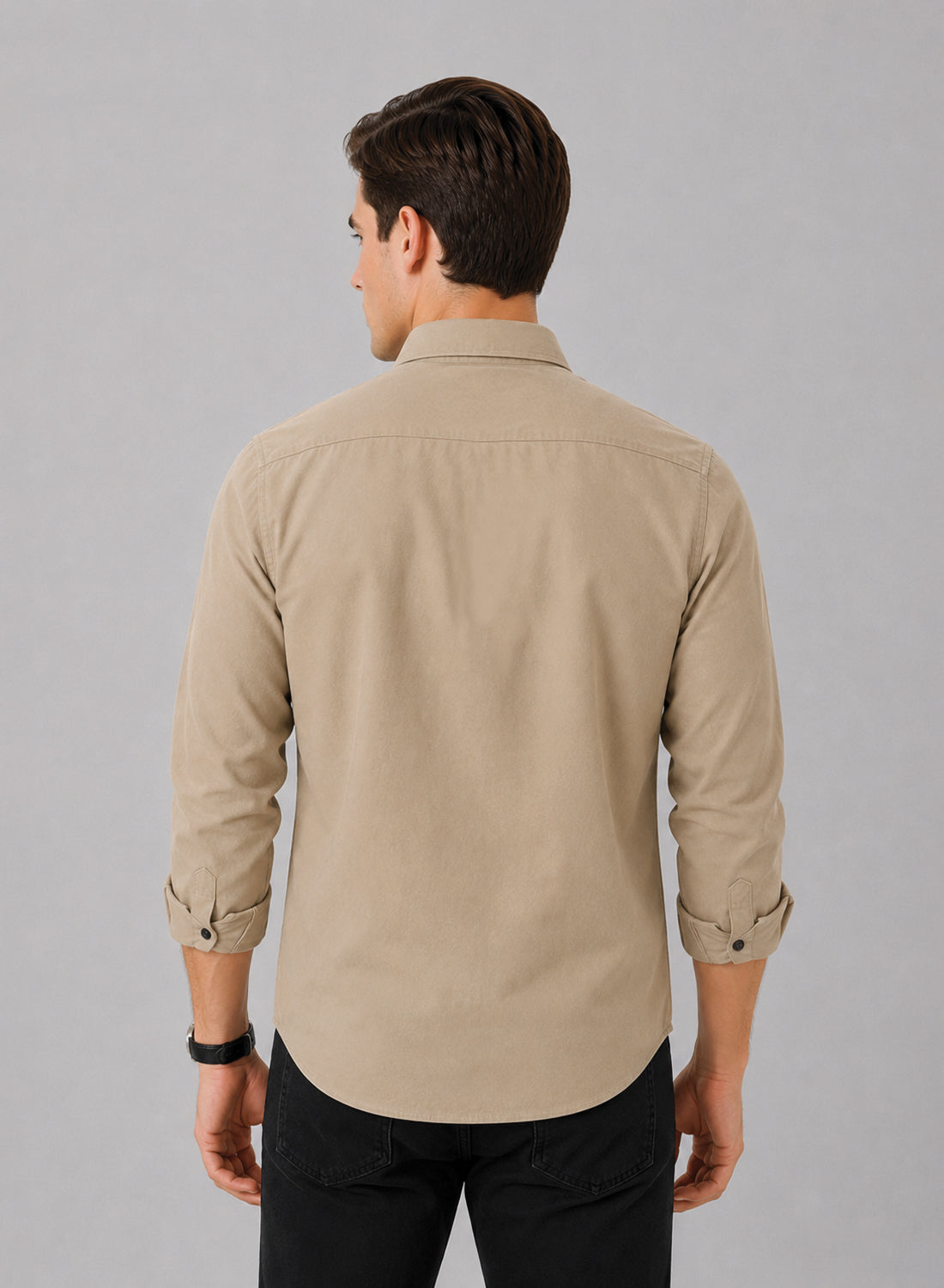 ADRO Premium Oxford Cotton Casual Shirt – Sandstone