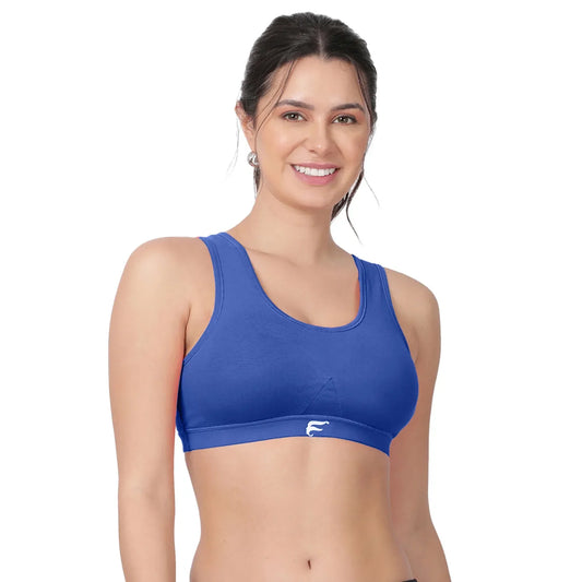 Envie Padded Non-Wired 3/4th Coverage Racerback Sports Bra