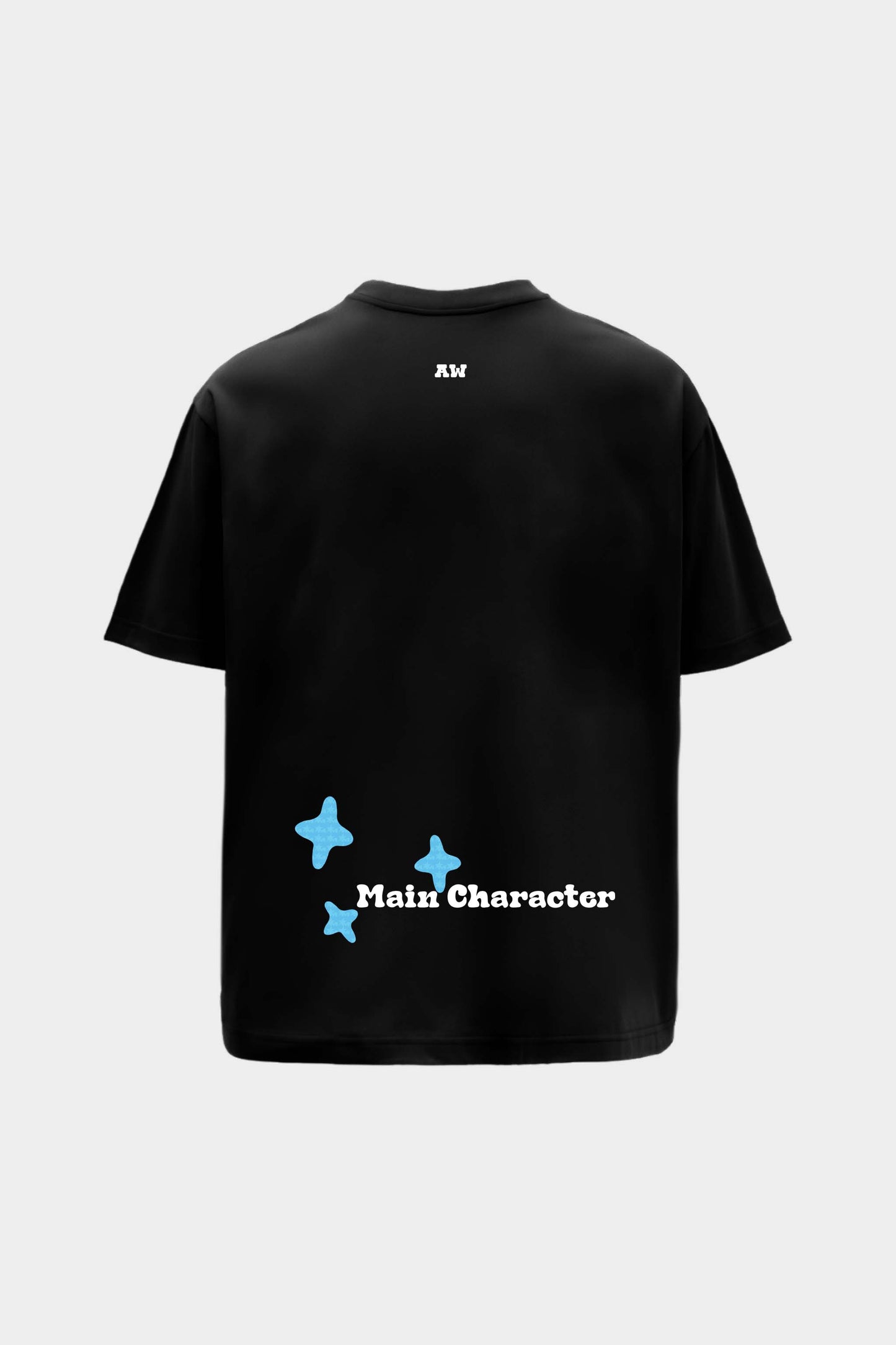 Sao Paulo Printed Black Oversized T-Shirt Main Character
