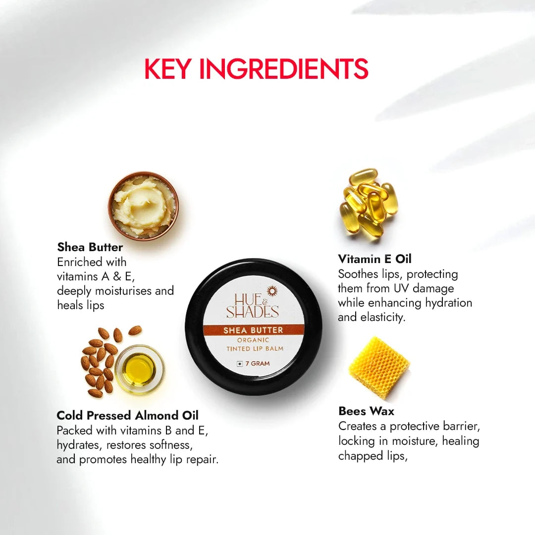 Organic Shea Butter Tinted Lip Balm