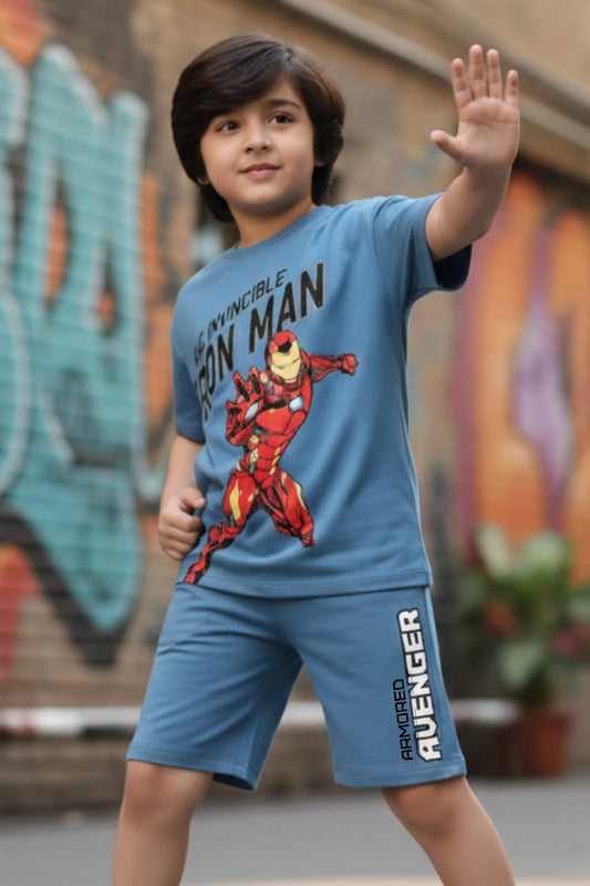 Iron-Man Shorts Set