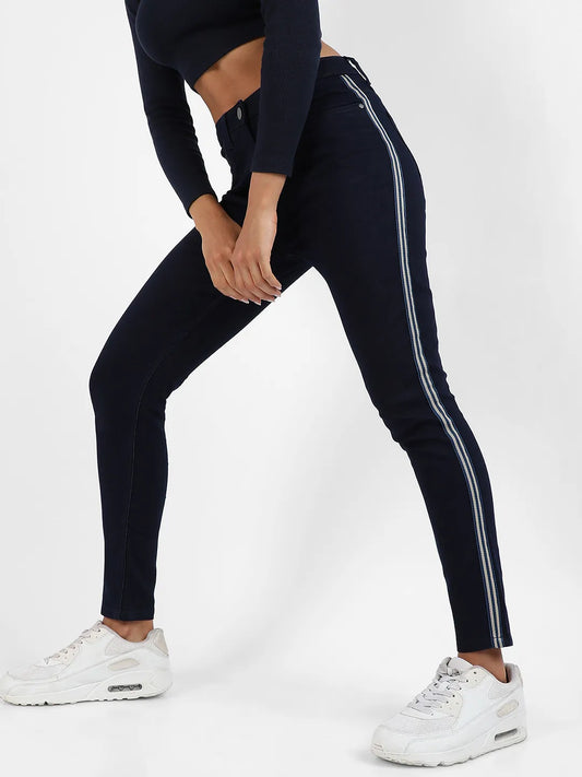 Side-Striped Denim Jeans