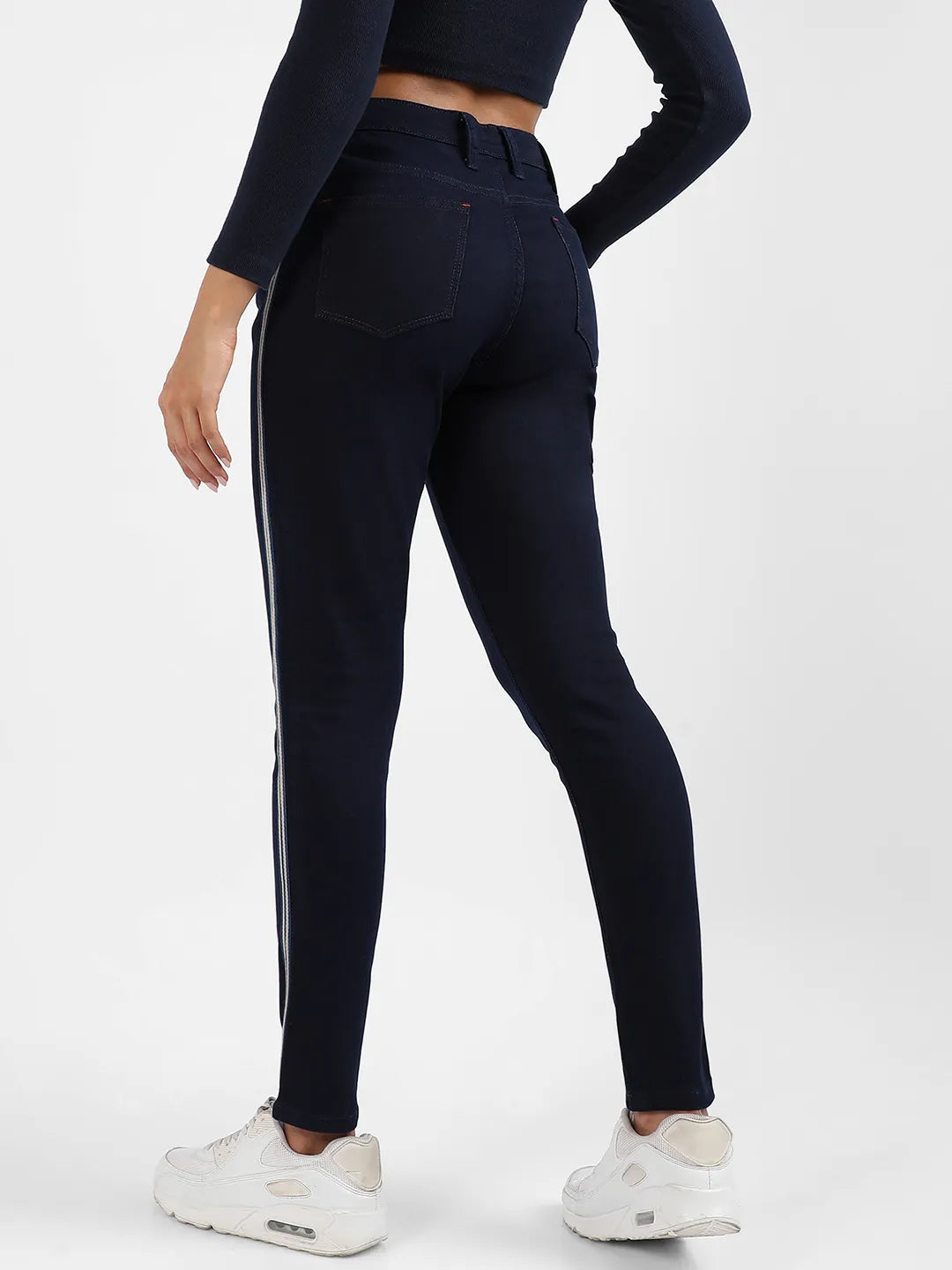 Side-Striped Denim Jeans