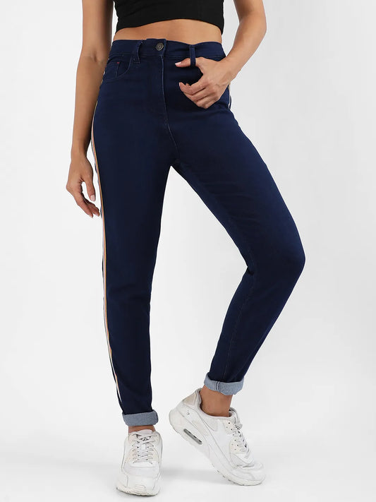 Side-Striped Denim Jeans