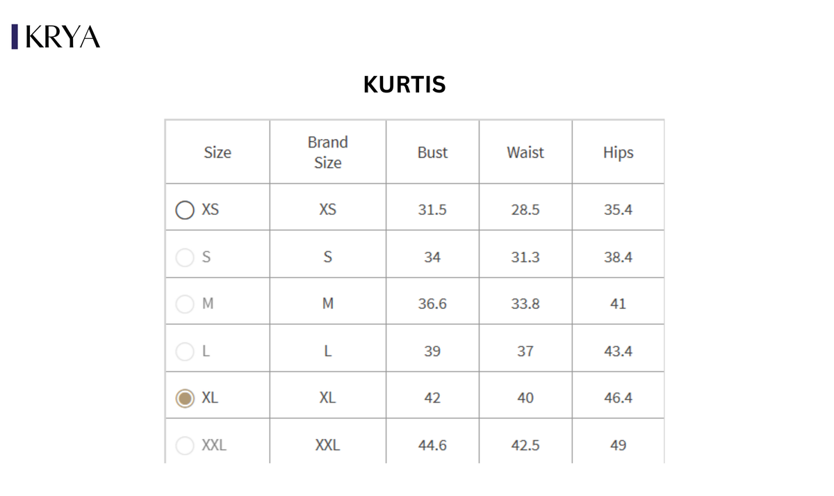 Size guide