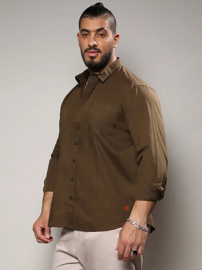 Solid Casual Shirt