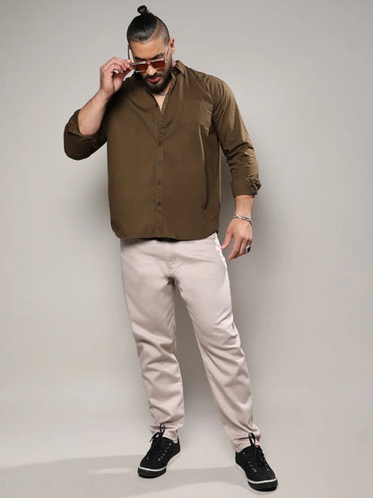 Solid Casual Shirt