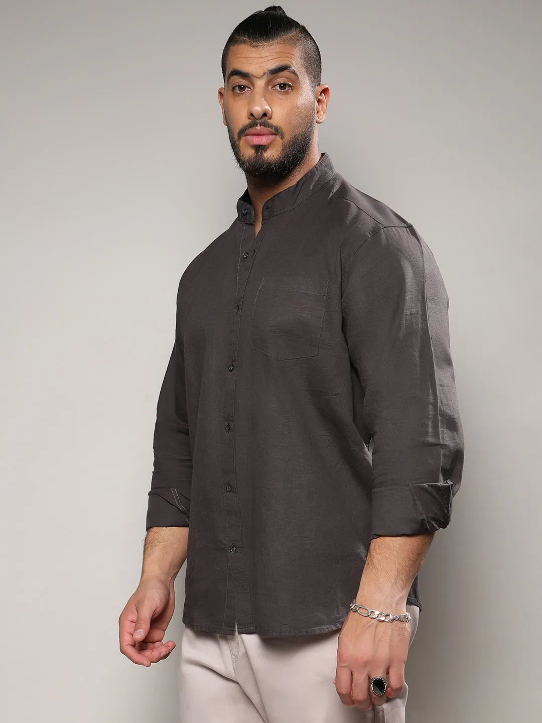 Solid Stylish Casual Shirt