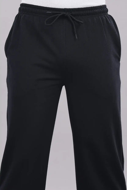 Men's Solid Cotton Rich French Terry Baggy Track Pant