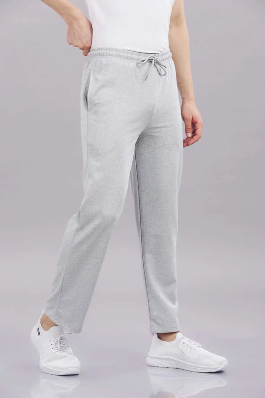 Men's Solid Cotton Rich French Terry Baggy Track Pant