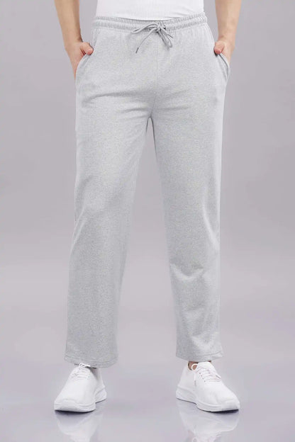 Men's Solid Cotton Rich French Terry Baggy Track Pant