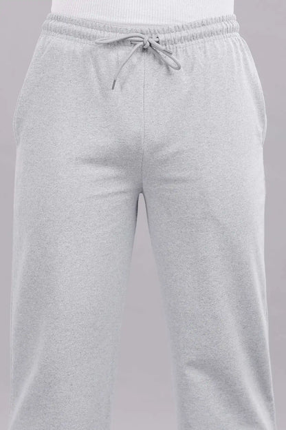 Men's Solid Cotton Rich French Terry Baggy Track Pant