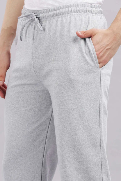 Men's Solid Cotton Rich French Terry Baggy Track Pant