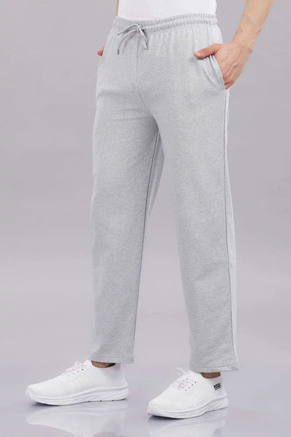 Men's Solid Cotton Rich French Terry Baggy Track Pant