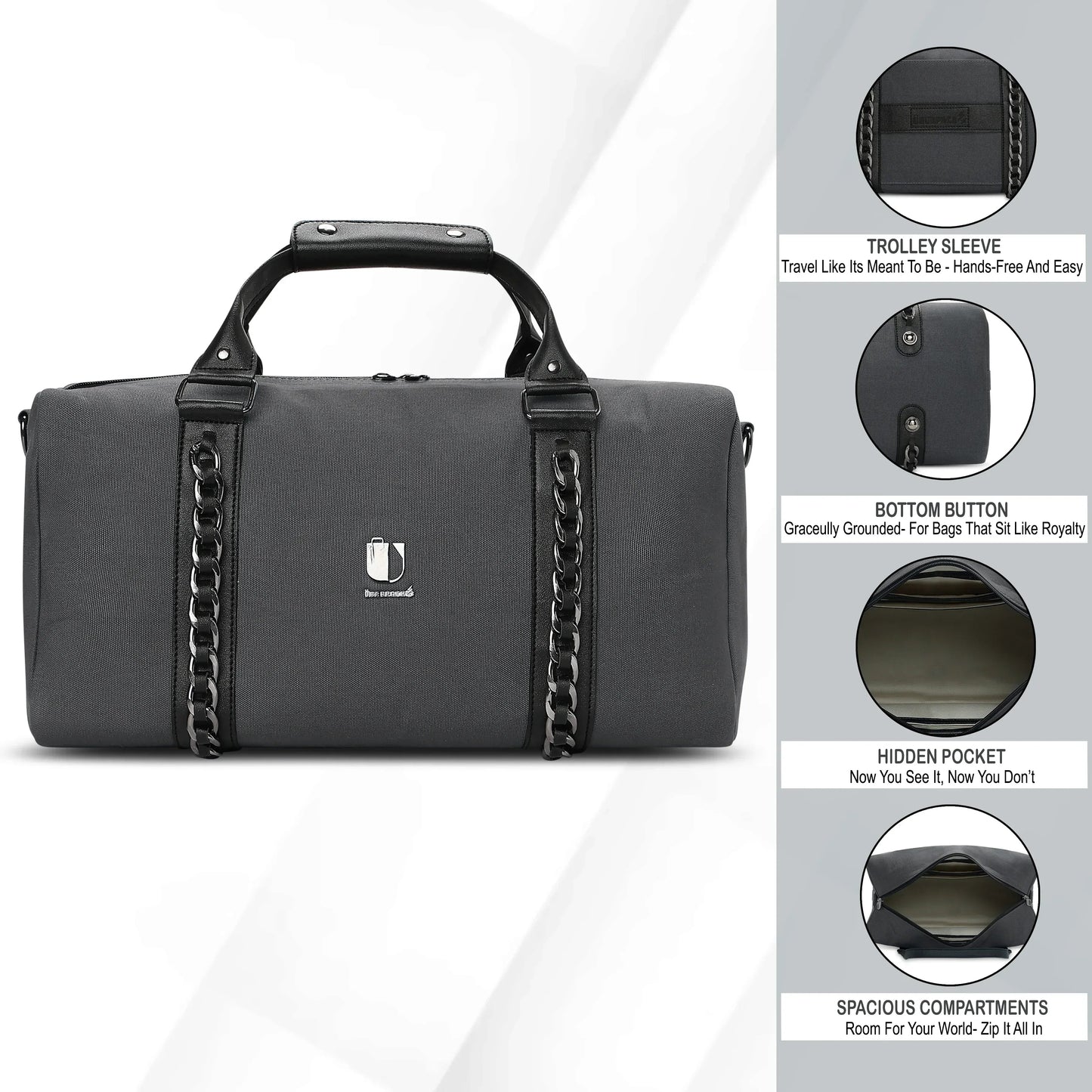 Soul Link - Steel Charcoal | Small Duffle Bag / Soft Travel Companion