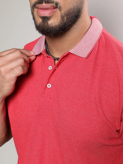 Stylish Polo Neck Solid Casual T-Shirt