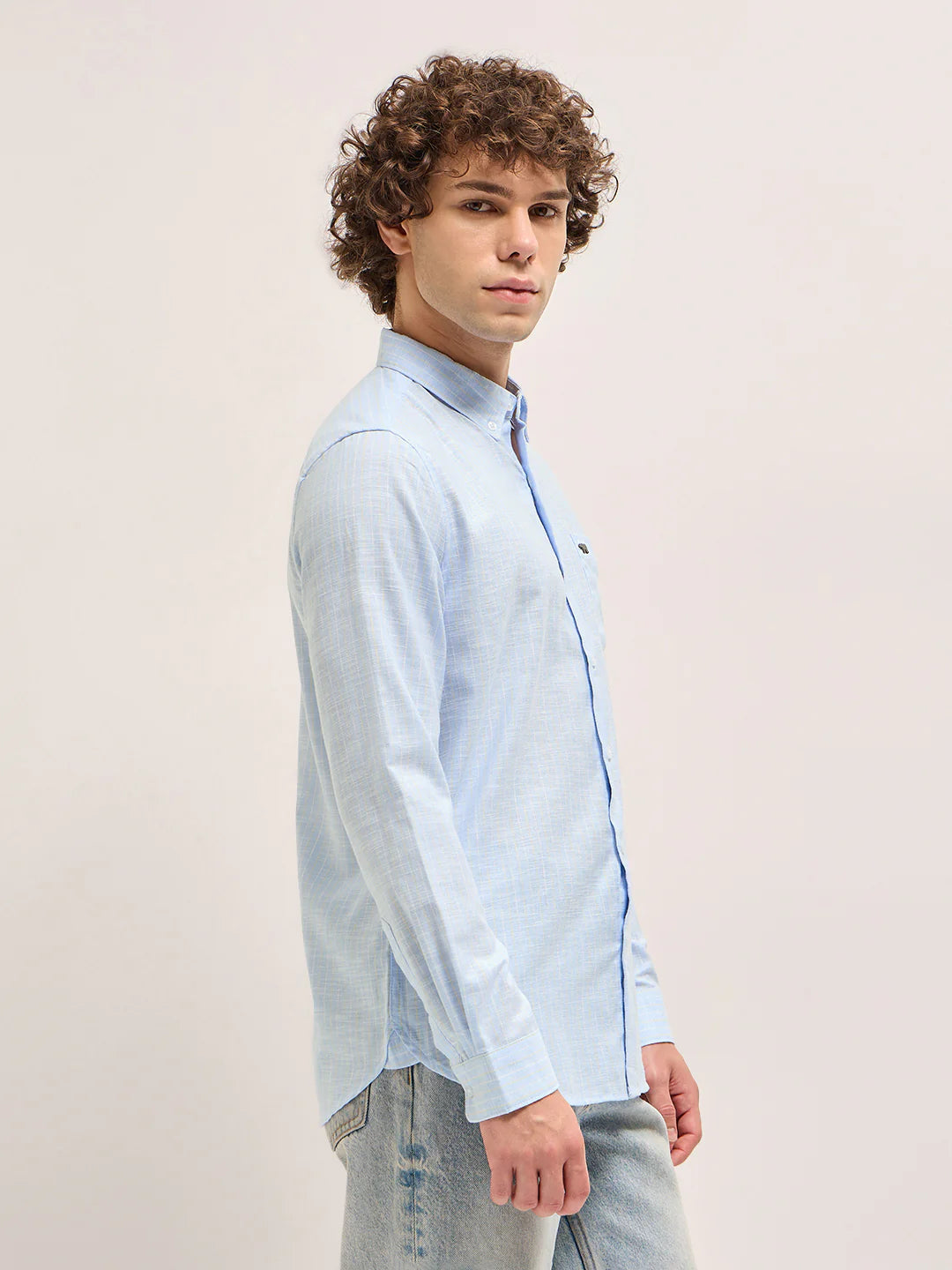 Men's Cotton Striped Slim Fit Shirt