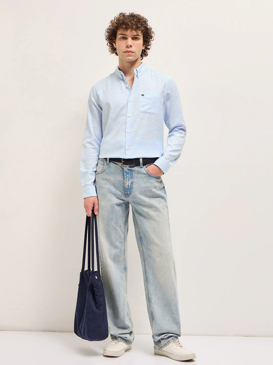 Men's Cotton Striped Slim Fit Shirt