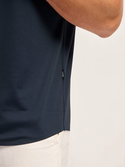 Navy Water Repellent with Seamless Edges High Performance Shirt