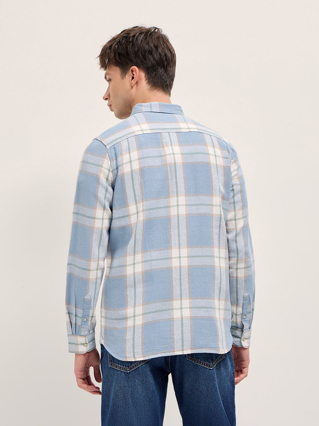 Checkered Slim Fit Casual Shirt