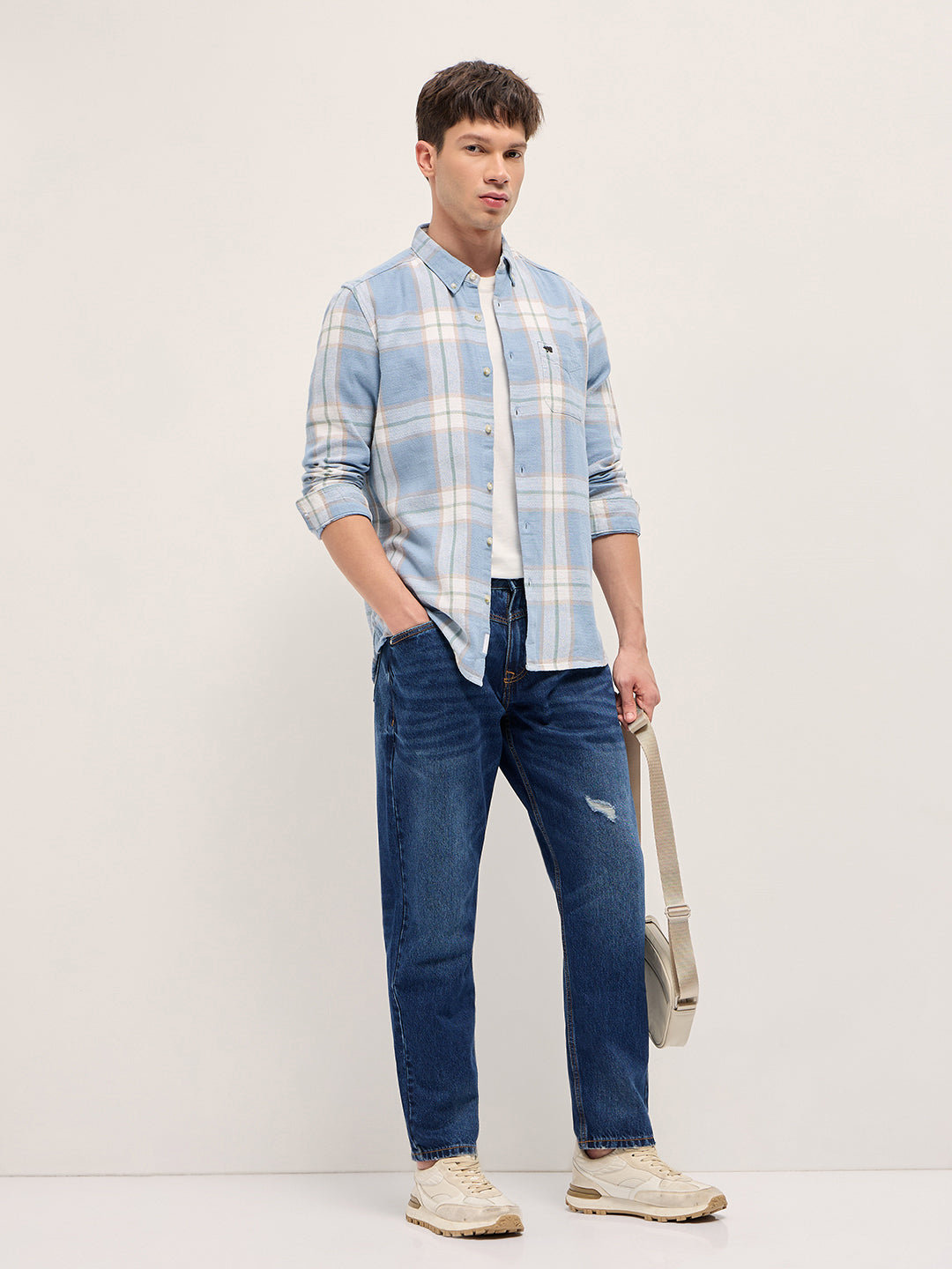 Checkered Slim Fit Casual Shirt